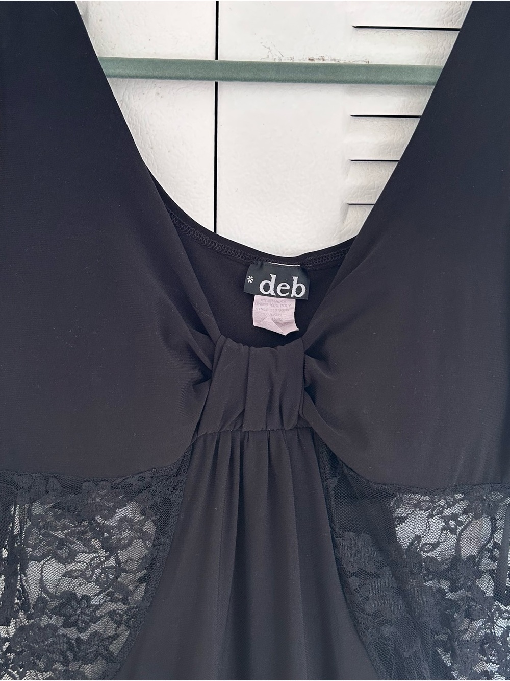 Deb Black Knot Front Dress